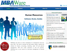 Tablet Screenshot of mbaware.com